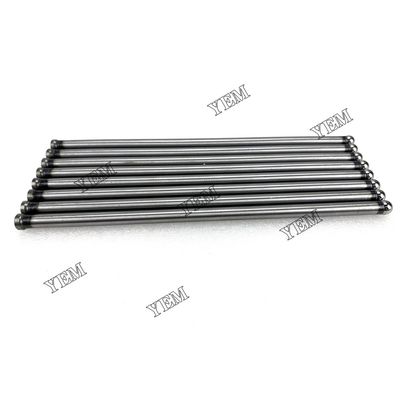 For Mitsubishi 4D33 8pc Valve Push Rod Engine truck excavator parts