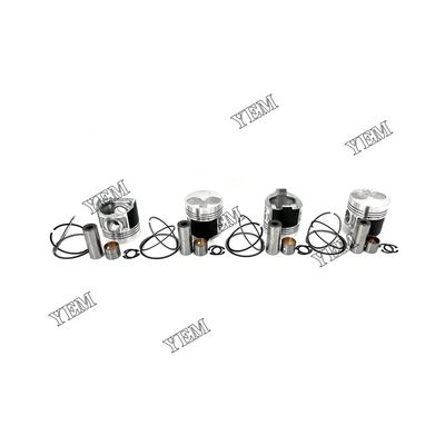 New 4PCS Piston With Rings For Caterpillar C2.2 Excavator Parts 3024 3024C N844