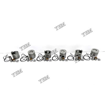 Nissan FD6 Excavator Forklift Engine Parts Piston With Rings