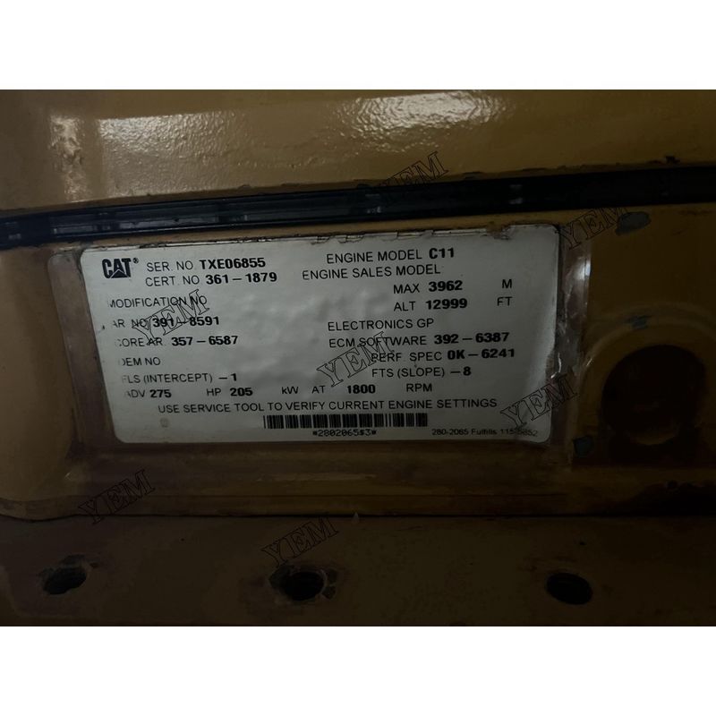 CAT C11 Complete Engine Assembly 361-1879 TXE06855 For Sennebogen 870M Excavator