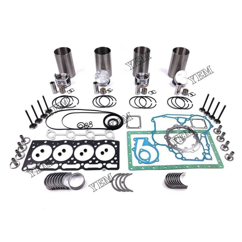 Overhaul Rebuild Kit&Pistion Ring for Kubota V1505 V1505D V1505T Engine parts