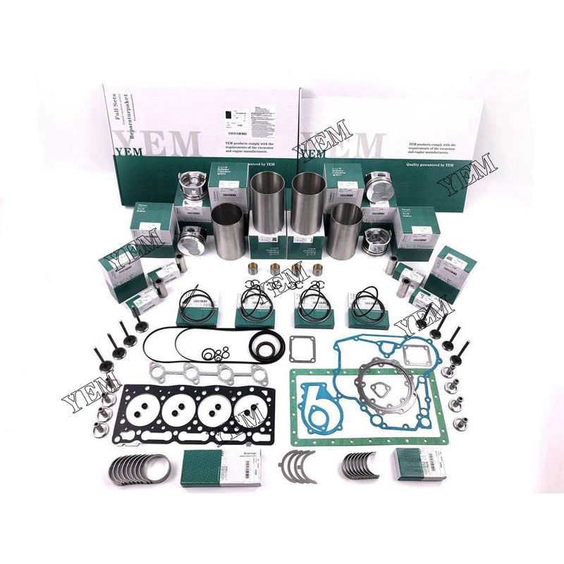 Overhaul Rebuild Kit&Pistion Ring for Kubota V1505 V1505D V1505T Engine parts