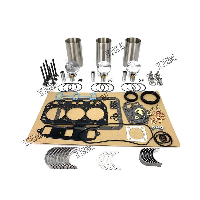 For Yanmar 3TNE74 Overhaul Rebuild Kit With Gasket Set Bearing&Valve Train