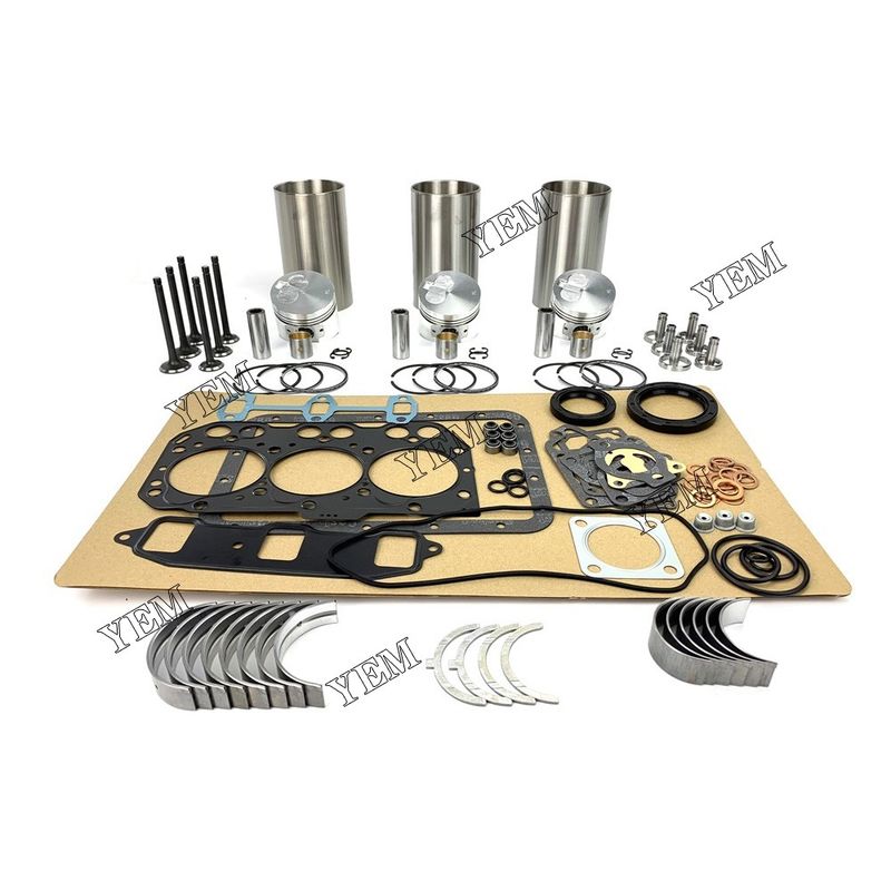 For Yanmar 3TNE74 Overhaul Rebuild Kit With Gasket Set Bearing&Valve Train