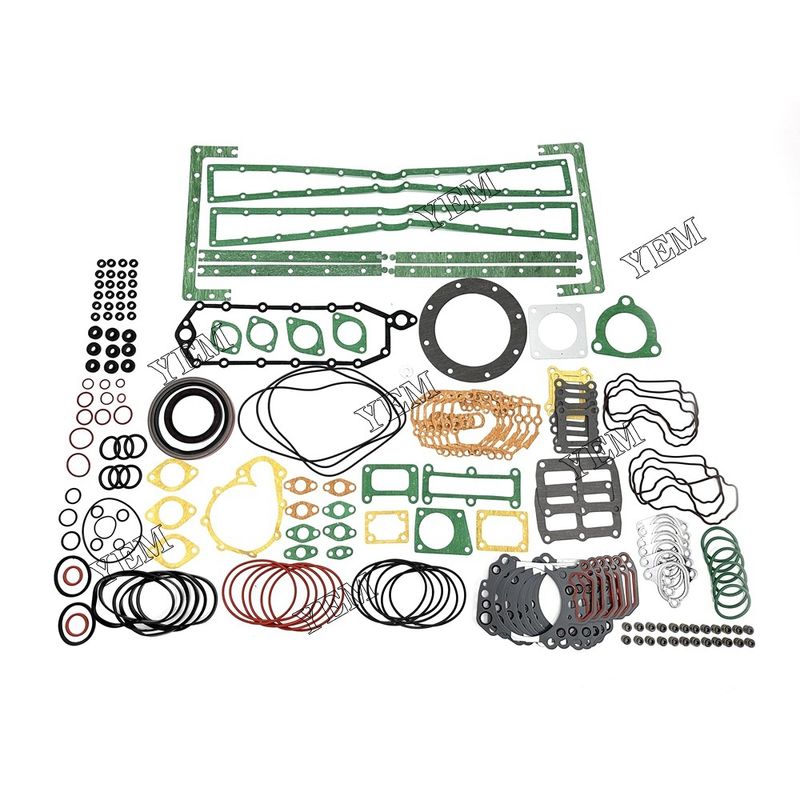 For Komatsu 6D125 Excavator Engine Parts Full Gasket Set with Crank Seal 6159-KZ-9900