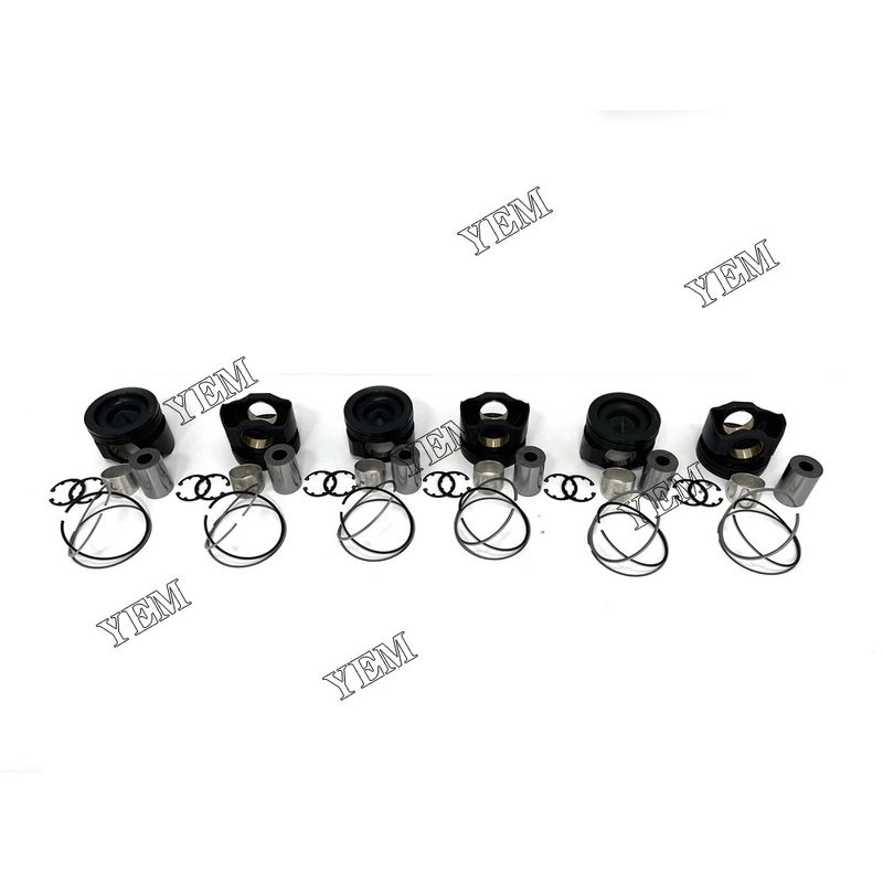 6PCS C18 Factory Outlet Piston With Rings For Caterpillar Good Quality Parts