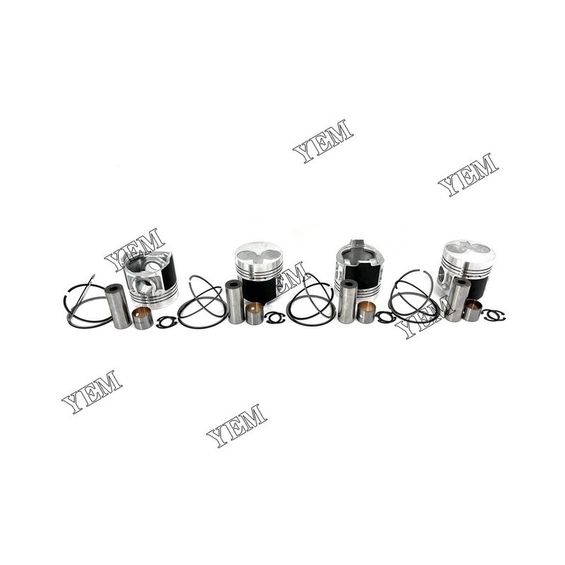 New 4PCS Piston With Rings For Caterpillar C2.2 Excavator Parts 3024 3024C N844