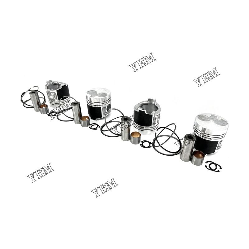 New 4PCS Piston With Rings For Caterpillar C2.2 Excavator Parts 3024 3024C N844