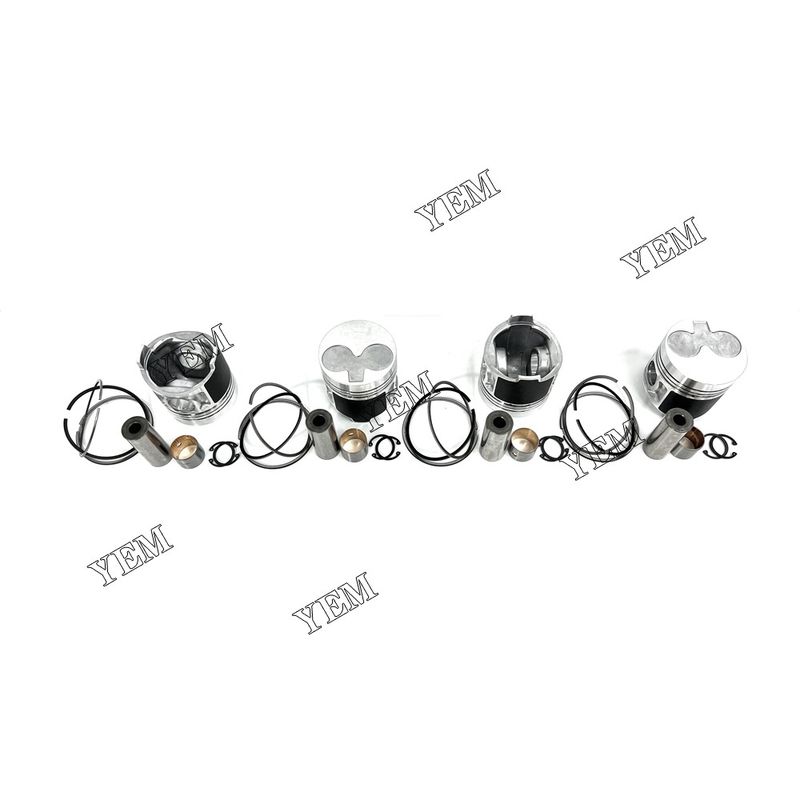 New 4PCS Piston With Rings For Caterpillar C2.2 Excavator Parts 3024 3024C N844