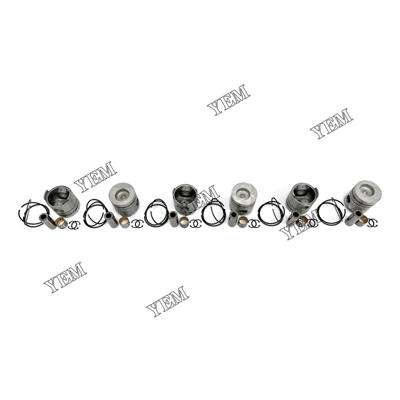 Nissan FD6 Excavator Forklift Engine Parts Piston With Rings